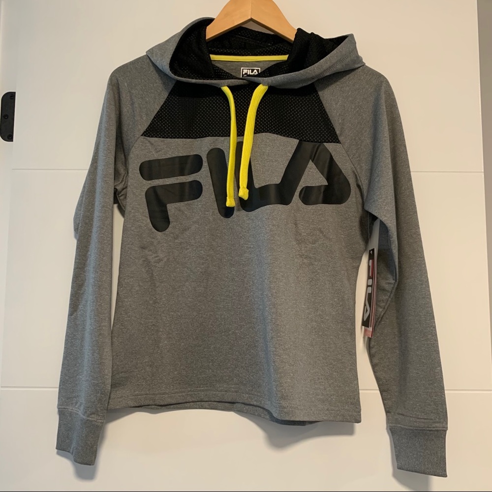 Fila | NWT Grey Branded Pullover Hoodie